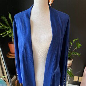 Chico's Royal Blue Open Front Cardigan | XL